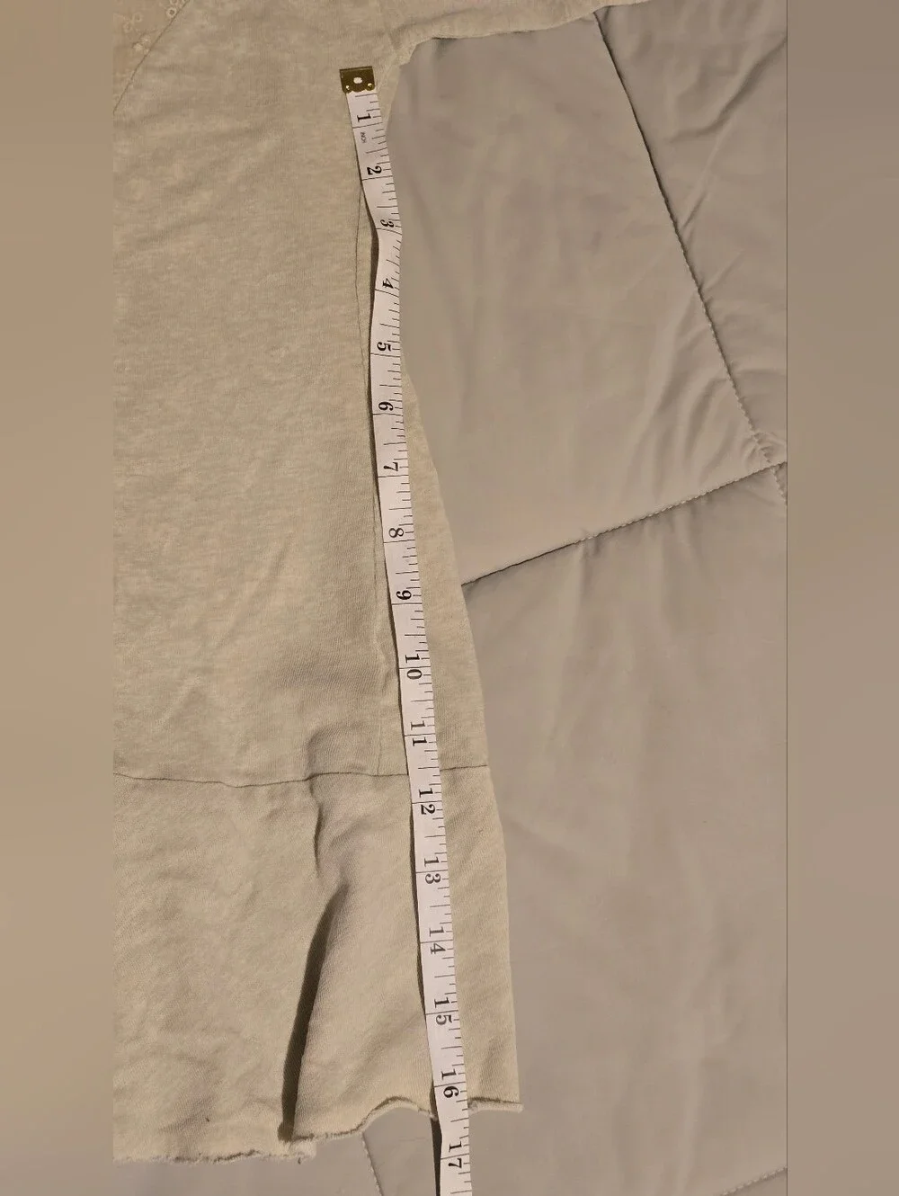 Casual Wide-Sleeve Lace Trim Top in Beige - Picture 6 of 6